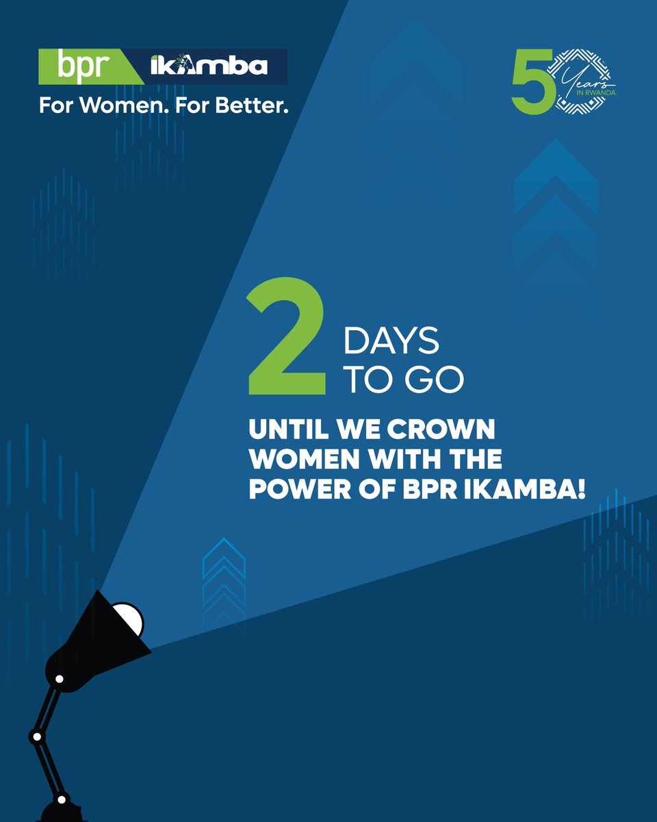 BPRbankrw's tweet photo. 2 days to the Big Reveal!
Stay tuned.
#ForWomenForBetter https://t.co/m0hkWMqu0L
