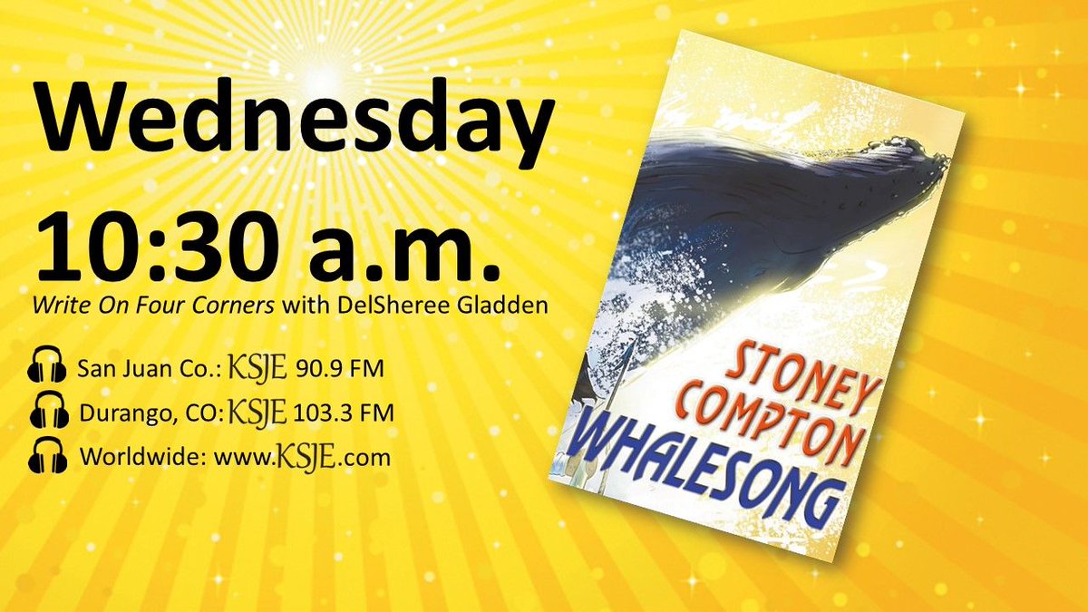 KSJE's tweet photo. Today, we're sharing details about the upcoming 25th Anniversary for Feat of Clay gallery in #AztecNM!
#Author Kathy Myrick stops by to tell us about her book!
As does author Stoney Compton!
Sunny &amp; warmer #nmwx today! https://t.co/BE4X1WeJ05