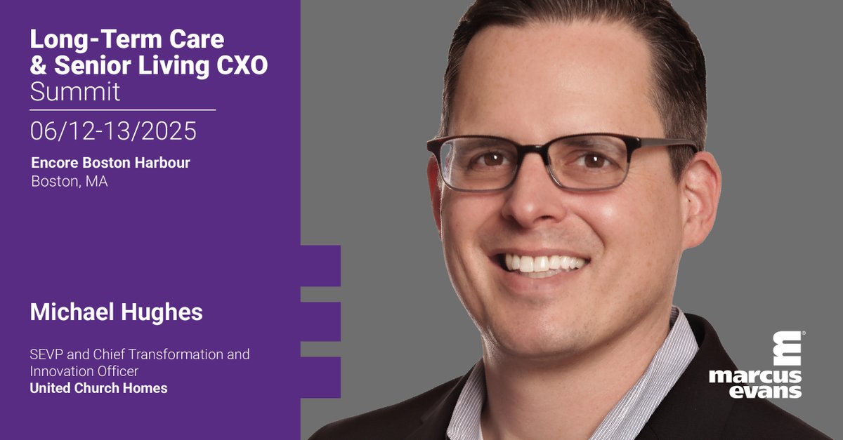 marcus evans (@marcusevans) on Twitter photo 🚨 Speaker Spotlight Alert! 🚨
We’re excited to welcome Michael Hughes to the Long-Term Care & Senior Living CXO Summit!
📅 12 - 13 June 2025
📍 Encore Boston Harbor Hotel
Contact: leyanad@marcusevanscy.com
#SeniorLiving #LongTermCare #ExecutiveSummit 🚨 Speaker Spotlight Alert! 🚨
We’re excited to welcome Michael Hughes to the Long-Term Care & Senior Living CXO Summit!
📅 12 - 13 June 2025
📍 Encore Boston Harbor Hotel
Contact: leyanad@marcusevanscy.com
#SeniorLiving #LongTermCare #ExecutiveSummit