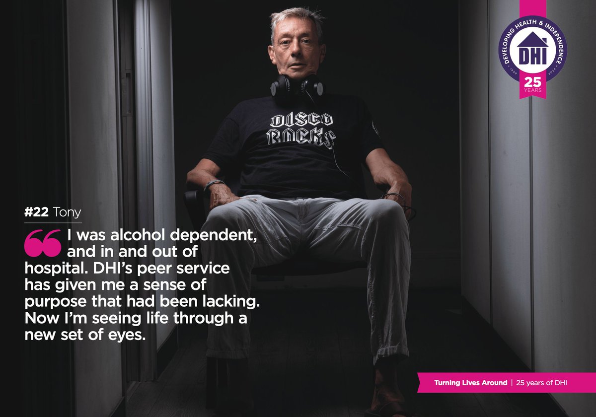 💜 Tony went from rock bottom to resilience. His story shows the power of perseverance.

To view our portrait book, click here: dhi-online.org.uk/25-portraits-p…

#DHI | #TurningLivesAround