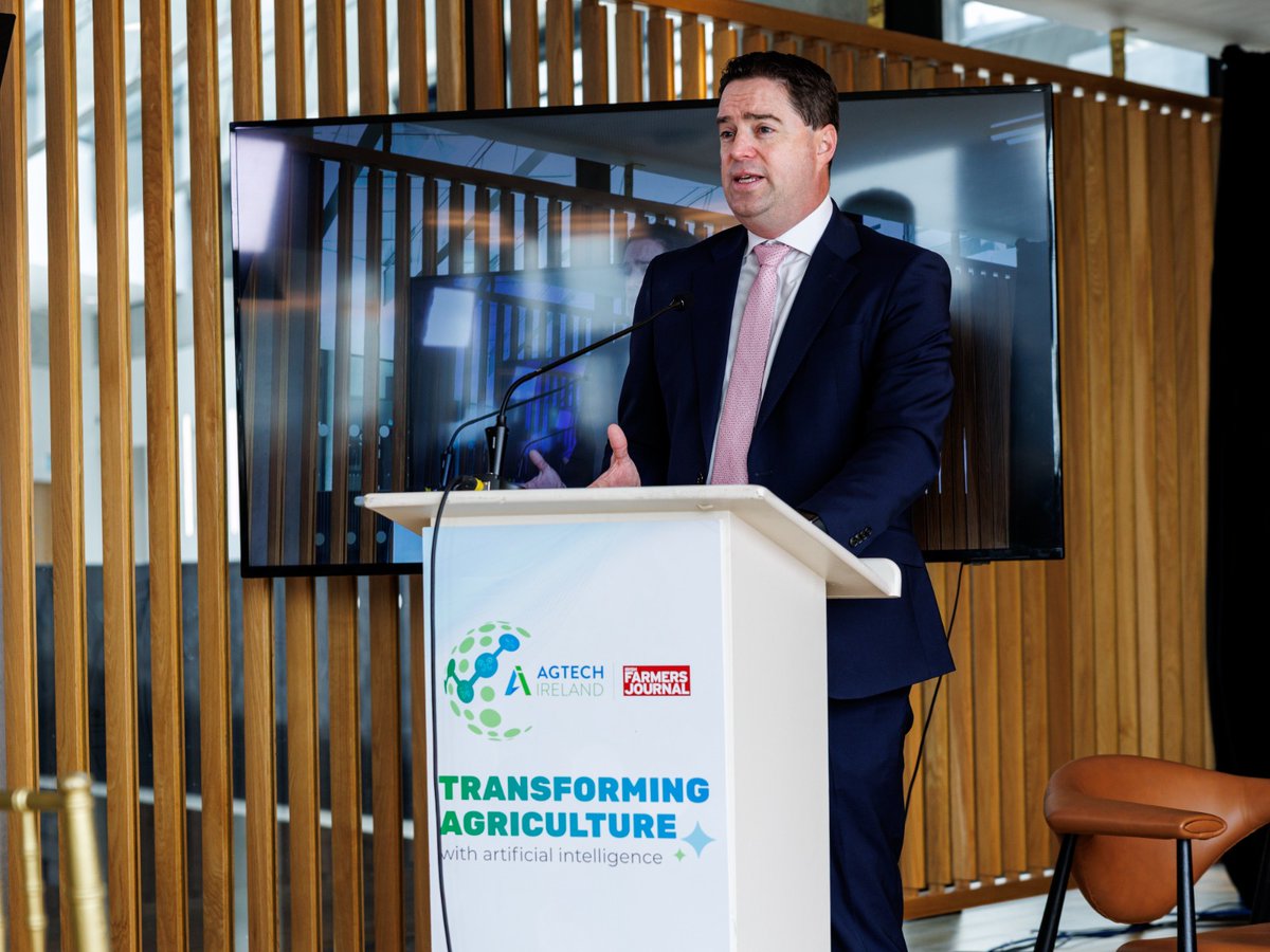 IFJCaitriona (@ifjcaitriona) on Twitter photo Minister <a href="/martinheydonfg/">Martin Heydon</a> says farmers have been adopting new technology for decades & they will run with #AI that helps them farm efficiently, profitably and sustainably. Speaking at <a href="/AgTechIreland/">AgTechIreland</a> <a href="/farmersjournal/">Irish Farmers Journal</a> AI in agriculture conference. Minister <a href="/martinheydonfg/">Martin Heydon</a> says farmers have been adopting new technology for decades & they will run with #AI that helps them farm efficiently, profitably and sustainably. Speaking at <a href="/AgTechIreland/">AgTechIreland</a> <a href="/farmersjournal/">Irish Farmers Journal</a> AI in agriculture conference.