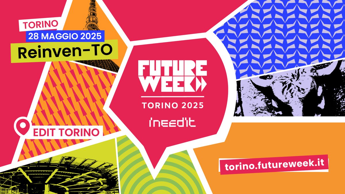 Ci sarai anche tu alla Torino Future Week?

Il 28 maggio #Torino ospita Reinven-TO, l'evento dedicato a immaginare il futuro della città attraverso talk, ispirazioni e momenti di networking tra realtà diverse.  

Ci vediamo ad EDIT Torino. Scopri l'evento➡️torino.futureweek.it