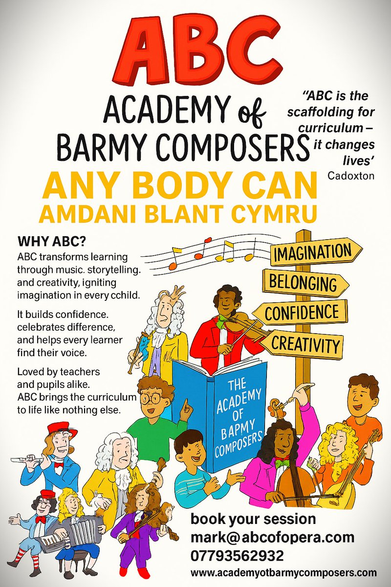 🎶 Two schools, one voice
Today was a first two schools, one in the heart of the Rhondda Valley and the other on the tiny island of Sark, joined forces through The Academy of Barmy Composers.
🌍 29 children from each school came together in song, confidence, and curiosity.