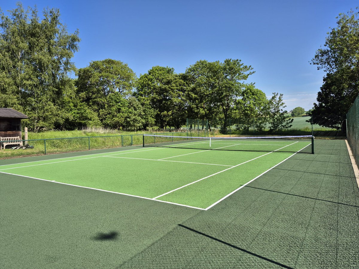 Sportssurfacing's tweet image. We can perform miracles........... Who would of thought that this old, neglected tennis court could be saved - we did! Our complete renovation process involving 'blood, sweat, but no tears', achieved an incredible result for our client near Nottingham.