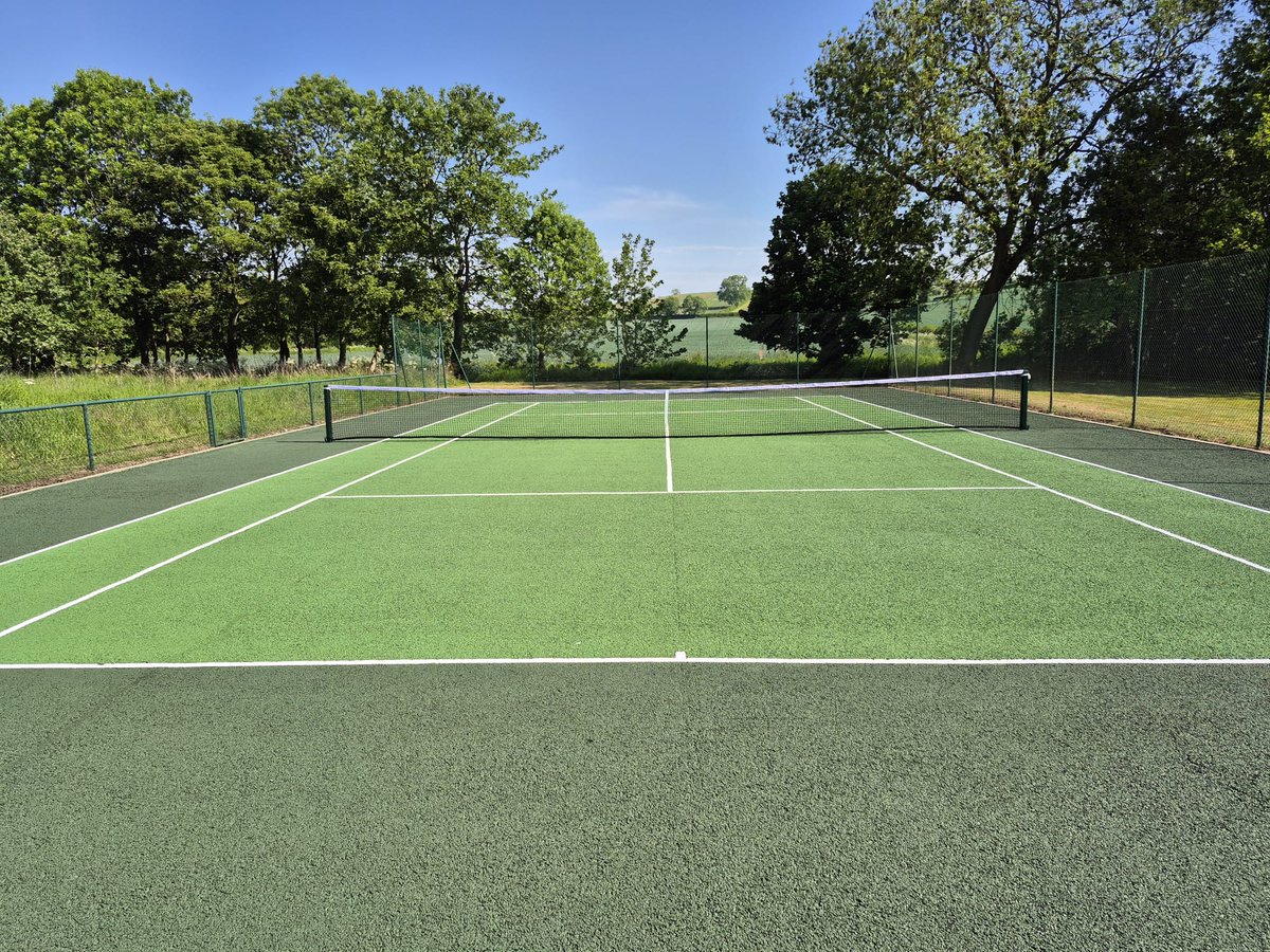 Sportssurfacing's tweet image. We can perform miracles........... Who would of thought that this old, neglected tennis court could be saved - we did! Our complete renovation process involving 'blood, sweat, but no tears', achieved an incredible result for our client near Nottingham.
