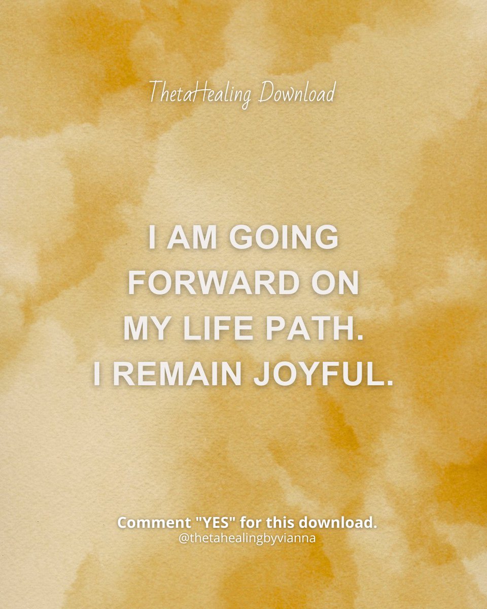 I am going forward on my life path. I remain joyful. Comment "YES" to receive this download.
.
.
.
#thetahealing #thetahealingdownloads #thetahealingbyviannastibal