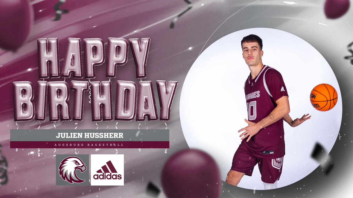 Join us in sending a big birthday shoutout to Julien Hussherr! Thanks for bringing your A-game to Augsburg Men's Basketball all the way from Strasbourg, France! Hope your day is as awesome as you are! Go AUGGIES!