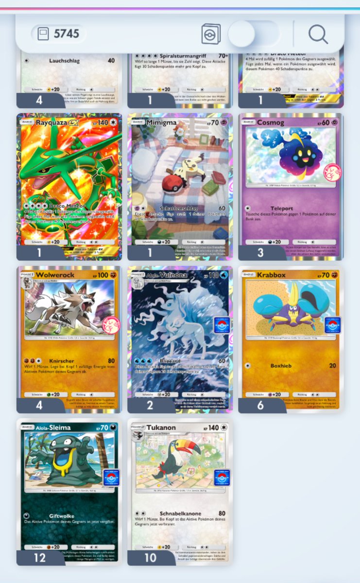 anu_og7's tweet photo. @PokemonTCGP 
Over 30 Matches and no Alola Kokowei!!

please correct the RNG🥲 https://t.co/M7rDsZtZyP