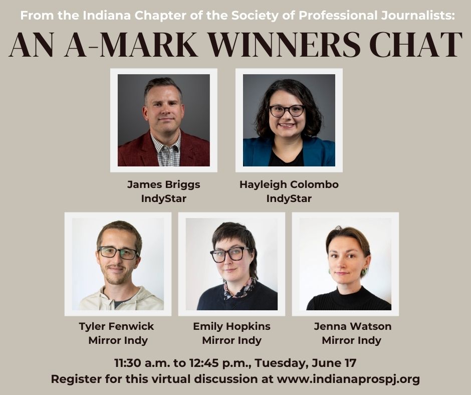 Lisa Renze (she/her) (@lisarenze) on Twitter photo Our <a href="/IndianaProSPJ/">Indiana Pro SPJ</a> board is hosting a discussion on investigative reporting, featuring the journalists who won this year's inaugural <a href="/AMarkFoundation/">The A-Mark Foundation</a> awards. Register online at indianaprospj.org. Join us for this free and informative conversation. Our <a href="/IndianaProSPJ/">Indiana Pro SPJ</a> board is hosting a discussion on investigative reporting, featuring the journalists who won this year's inaugural <a href="/AMarkFoundation/">The A-Mark Foundation</a> awards. Register online at indianaprospj.org. Join us for this free and informative conversation.