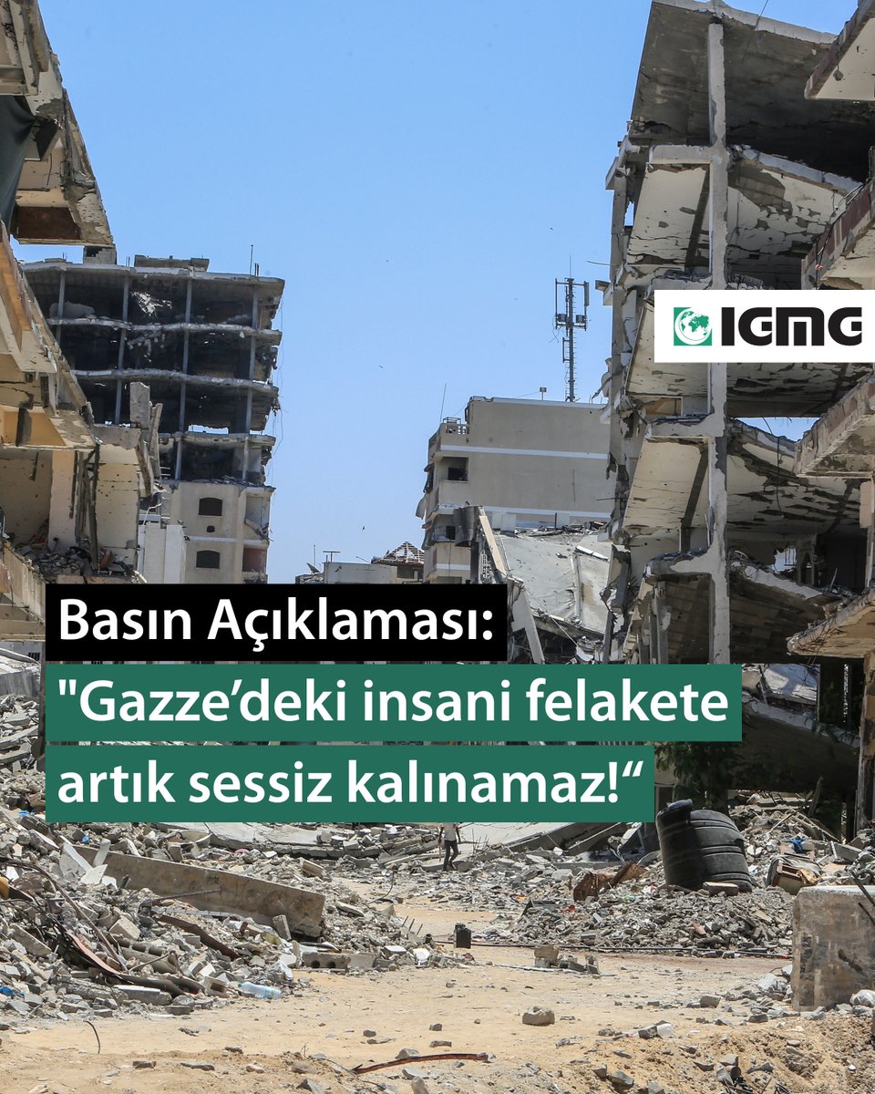 🇹🇷 Basın Açıklaması: Gazze’deki insani felakete artık sessiz kalınamaz!
🔗 is.gd/YBK3tn