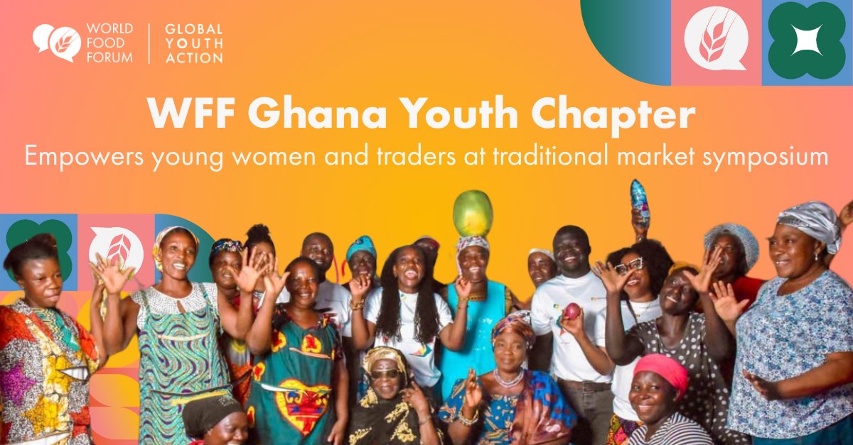✨The WFF Ghana Youth Chapter organized a traditional market symposium gathering young women and local traders to share experiences and strengthen their role in transforming agrifood systems.   

🔗Read more here: youth.world-food-forum.org/news/detail/wf…