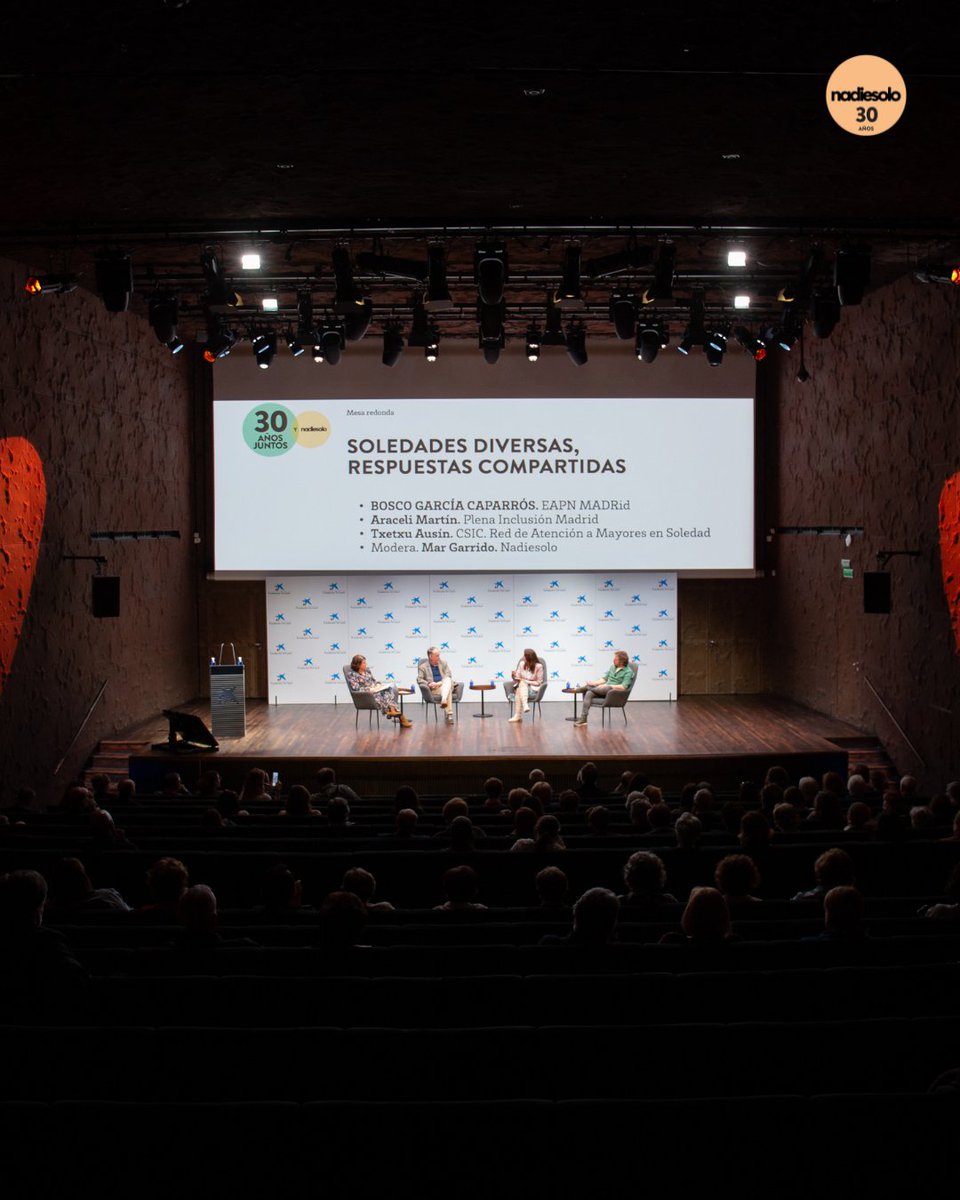 nadiesolovolunt's tweet photo. Ayer vivimos una jornada muy especial en @CaixaForum donde hablamos de algo que nos toca a todos: la soledad no deseada y cómo el voluntariado trabaja contra ella. 
Gracias de corazón a todas las personas que hicieron posible este encuentro tan enriquecedor ❤️ @ComunidadMadrid https://t.co/g71F91fBHQ