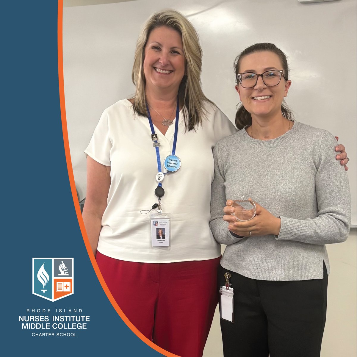 We’re proud to honor Taylor Richard as RINIMC’s District Teacher of the Year! 🎉 Her calm leadership, deep compassion, and unwavering commitment to students have left a lasting impact on our community.