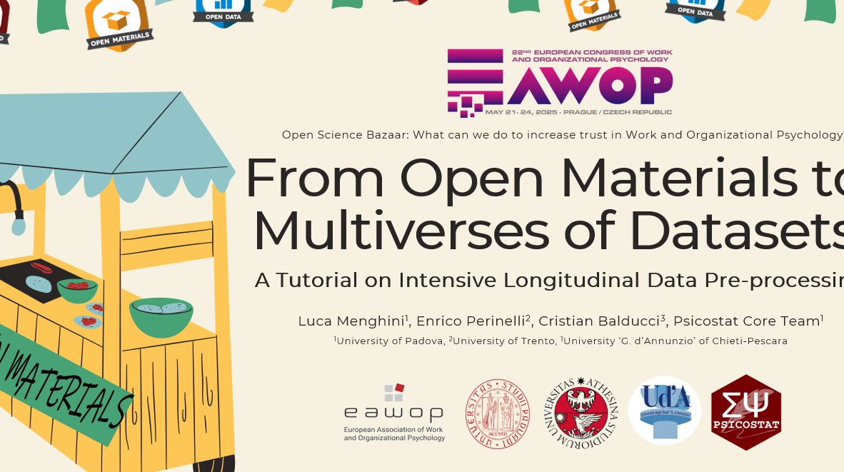 LuMenPsy's tweet image. On my way to #Prague for the @EAWOP #EAWOP2025 conference! Here&apos;s where &amp;amp; when you can find me:
Thu 22, 15:30, C2
#Workaholism symposium
Fry 23, 10:15, G7
#OpenScience symposium
Fry 23, 17:30, C3
Italian #WorkRelatedRumination Scale