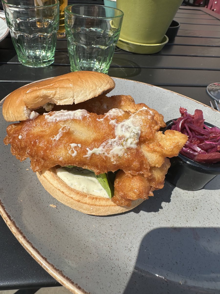 ⁦<a href="/Bobthebalder/">Andy Cook</a>⁩ My wonderful lunch a really lovely Fish Finger Sandwich xx
