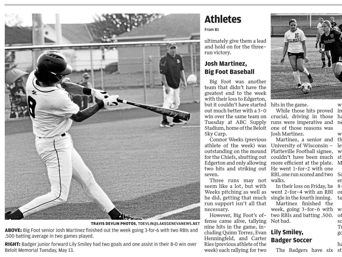 Joshua Martinez (@jkmartinez25) on Twitter photo Some people couldn’t access the article so here it is. <a href="/bfathletics/">Big Foot Athletics</a> <a href="/bigfooths/">Big Foot High School</a> <a href="/UWPlattFootball/">UW-Platteville Football</a> Some people couldn’t access the article so here it is. <a href="/bfathletics/">Big Foot Athletics</a> <a href="/bigfooths/">Big Foot High School</a> <a href="/UWPlattFootball/">UW-Platteville Football</a>