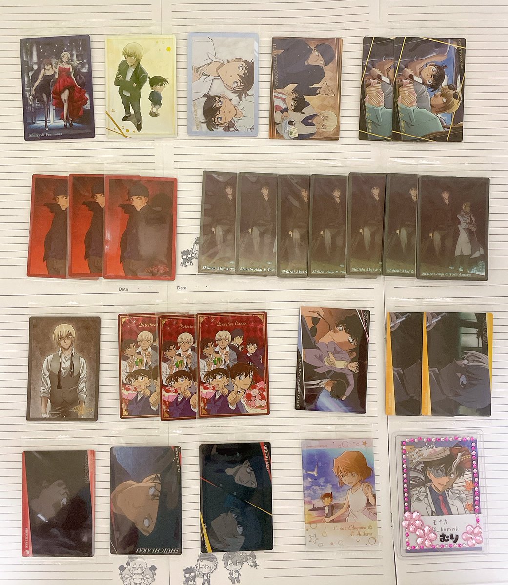 _knmnk's tweet photo. 【交換 譲渡 買取】名探偵コナン アニメイト 特典 ふぁぼカ 場面写 クリアカード イタジャガ スマフォト エモカ フィルム風 コレクション

譲: 画像1~4

求: 画像5、6 >>> 
定価＋送料(1部抱き合わせあり) >>> 同異種 キッド 灰原 K組 犯人

検索からでもお気軽にお声がけ下さい。

#最中の取引ツイ https://t.co/yR5P3KrcOz
