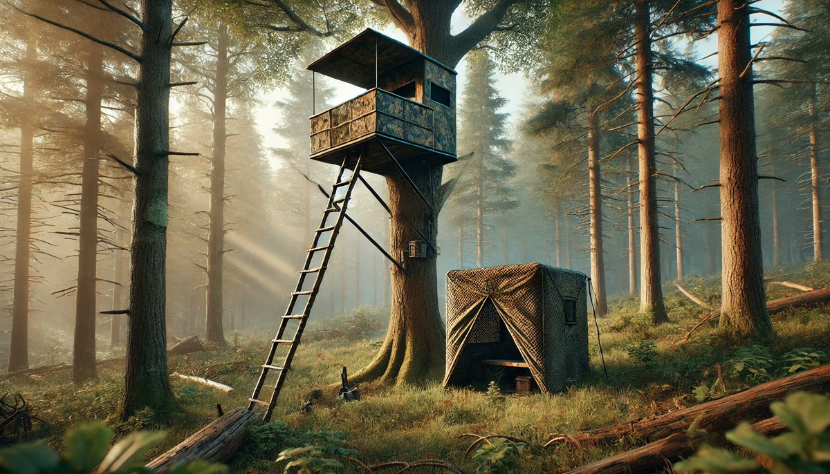 Hunterswishlist's tweet photo. Comfort vs. Visibility
When it comes to long sits in the woods, Ground Blind More space, better shelter, and room. Tree Stand – Elevated advantage, better visibility, but less room! What’s your pick ? #HuntingComfort #TreeStandVsGroundBlind #HuntersWishlist.com https://t.co/HVsXBZTOYY