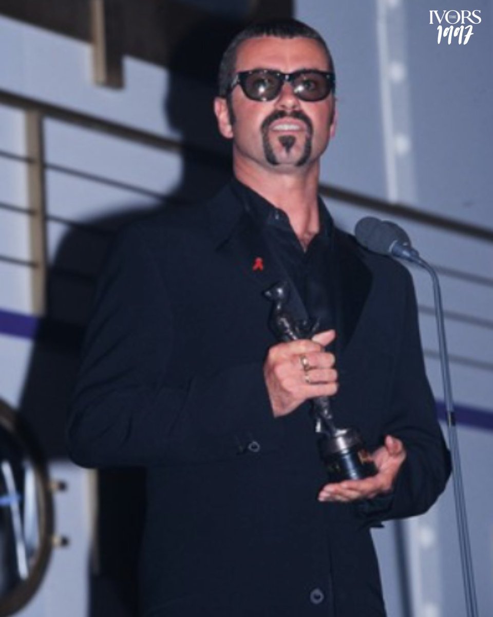 📸 : Ivor Novello Awards, 1997
🏆 : Songwriter Of The Year and PRS for Music Most Performed Work (Fastlove)
 
“Fastlove took 6 months to write. Backwards &amp; forwards between studios with my co-producer on that particular track.” - George talking about writing ‘Fastlove’ #TheIvors