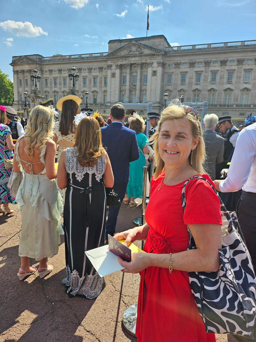 PrisonArts F'dation (@prisonarts1) on Twitter photo Writer in Residence Pamela Brown was honoured to attend the Buckingham Palace Garden Party on May 14, celebrating innovation in Education & Skills <a href="/NIPrisons/">NI Prison Service</a>. Proud to represent <a href="/PrisonArts1/">PrisonArts F'dation</a> with Fred Caulfield, gifting The Big Book—a decade of award-winning prison writing. Writer in Residence Pamela Brown was honoured to attend the Buckingham Palace Garden Party on May 14, celebrating innovation in Education & Skills <a href="/NIPrisons/">NI Prison Service</a>. Proud to represent <a href="/PrisonArts1/">PrisonArts F'dation</a> with Fred Caulfield, gifting The Big Book—a decade of award-winning prison writing.