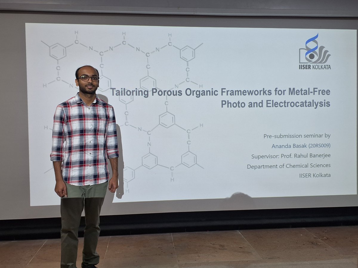 Rahul Banerjee (@banerjee_r) on Twitter photo Heartiest congratulations to Ananda for successfully defending his Ph.D pre-submission open seminar today. <a href="/dcsiiserkol/">Department of Chemical Sciences IISER Kolkata</a> <a href="/iiserkol/">IISER Kolkata</a> Heartiest congratulations to Ananda for successfully defending his Ph.D pre-submission open seminar today. <a href="/dcsiiserkol/">Department of Chemical Sciences IISER Kolkata</a> <a href="/iiserkol/">IISER Kolkata</a>