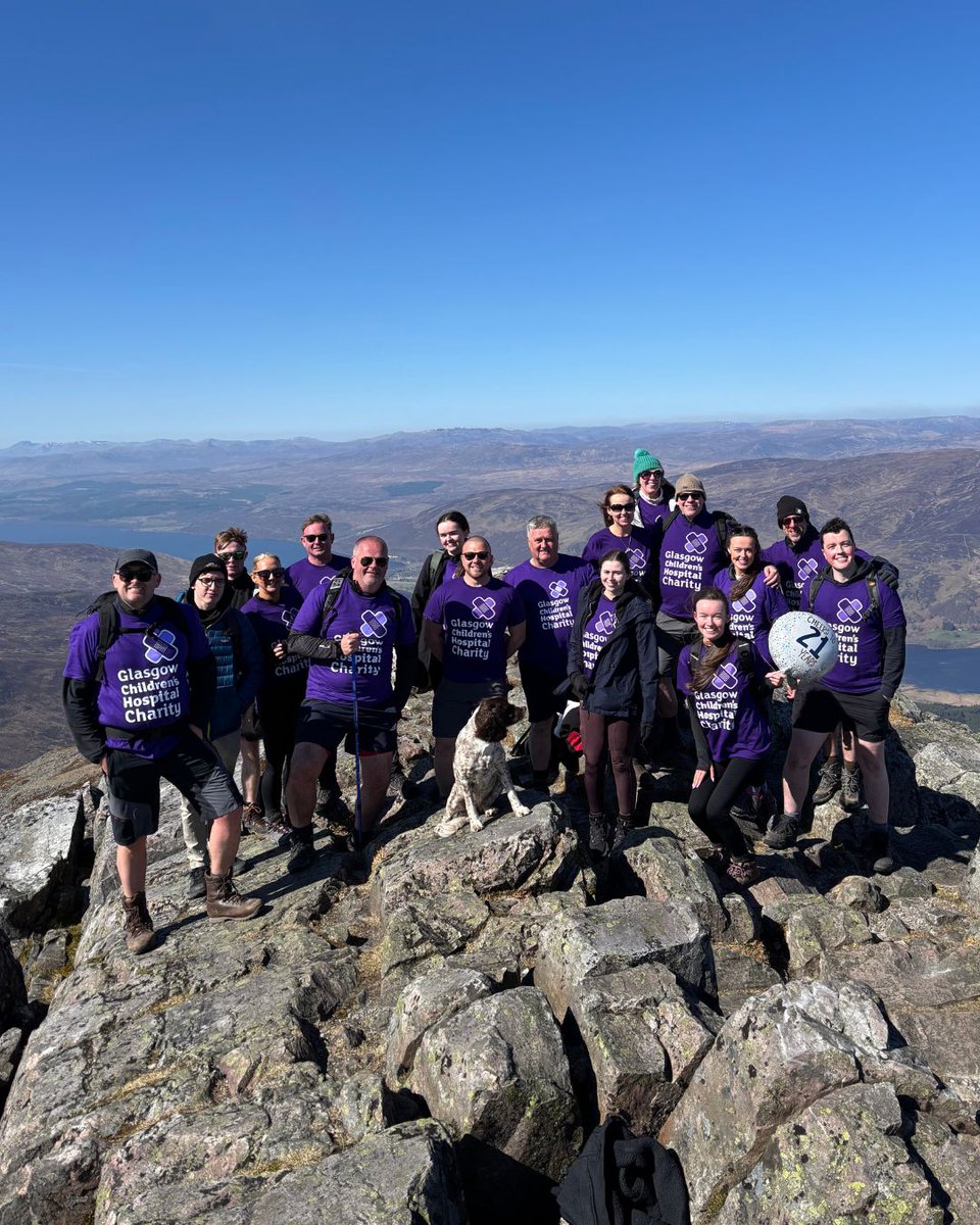 In August of 2007, at just 3 years old, Megan was diagnosed with a Wilms tumour on her left kidney. 

To celebrate her 21st birthday this year, Megan, along with 16 of her friends and family, climbed Schiehallion. ⛰️

Sign up for our 3 Peaks Challenge at: bit.ly/3_PEAKS