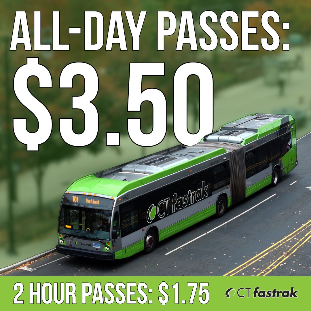 Ride more. Spend less.
CTfastrak offers frequent service at a great value. 🚌

#CTfastrak #CentralCT #CT