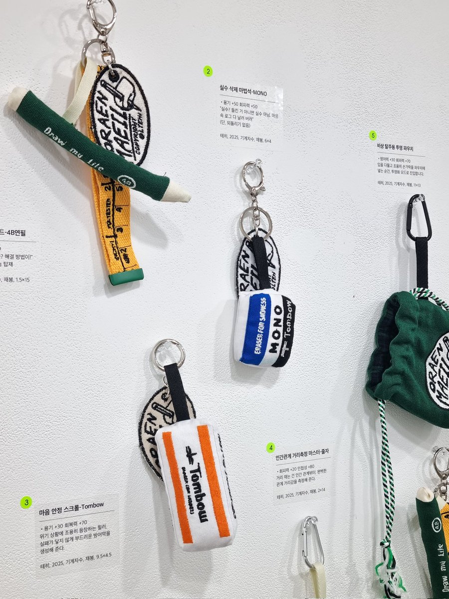 5월 22일(목)부터 25일(일)까지 4일간, 갤러리 지하(마포구 서강로11길 15, 지하1층)에서 열리는 키링전<럭키링>의 설치를 하고 왔습니다. 
인생이라는 던전 공략을 위한 전설의 아이템들을 준비했습니다.