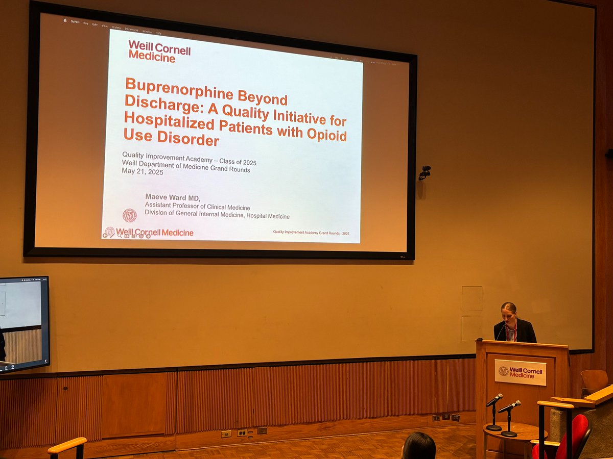 WCMGIM's tweet image. A couple of faculty from the Division of General Internal Medicine showcased their research during Medicine Grand Rounds as graduates of the Quality Improvement Academy, Class of 2025. #proudtobeGIM @WeillCornell @WCMDeptofMed