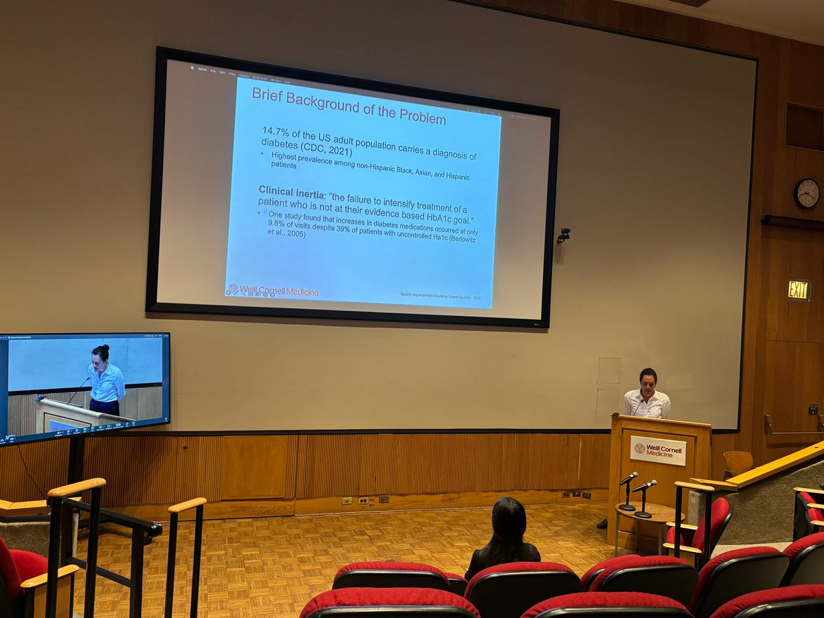 WCMGIM's tweet image. A couple of faculty from the Division of General Internal Medicine showcased their research during Medicine Grand Rounds as graduates of the Quality Improvement Academy, Class of 2025. #proudtobeGIM @WeillCornell @WCMDeptofMed