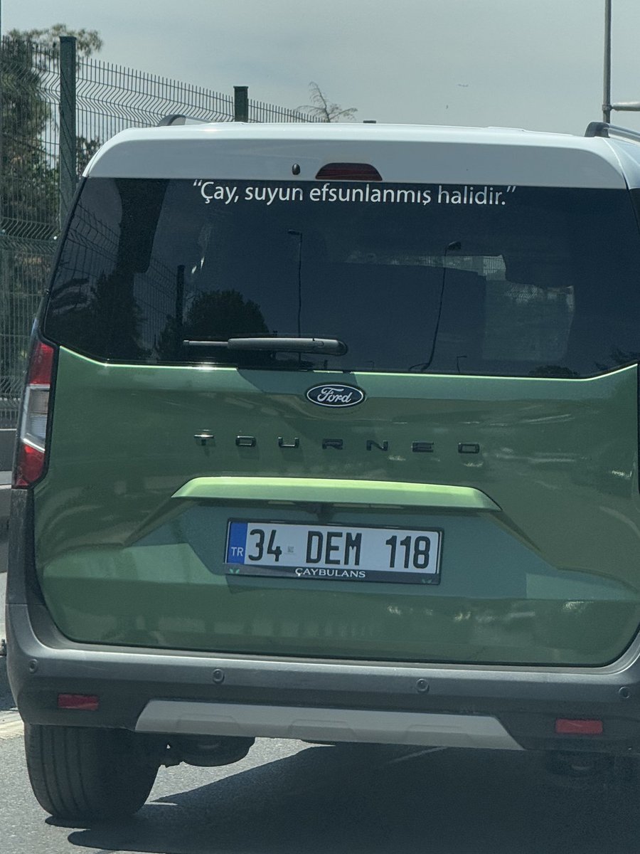 Bugün çektim.. Sakın plakaya bakmayın…