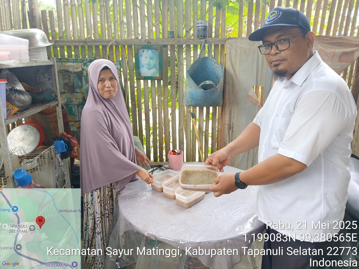 IsratulQ's tweet photo. Rabu, 21 Mei 2025, Isratul Qiro Luhkan Tapsel, di Poklahsar Mina Keluarga Sejahtera , Kec.Sayurmatinggi,  hasil produksi Kerupuk ikan  :  2kg kerupuk ikan mentah.#Luhlapor #produksi #Tapsel #GiatLuhkanSatminkalMedan https://t.co/RnFFPGH20h
