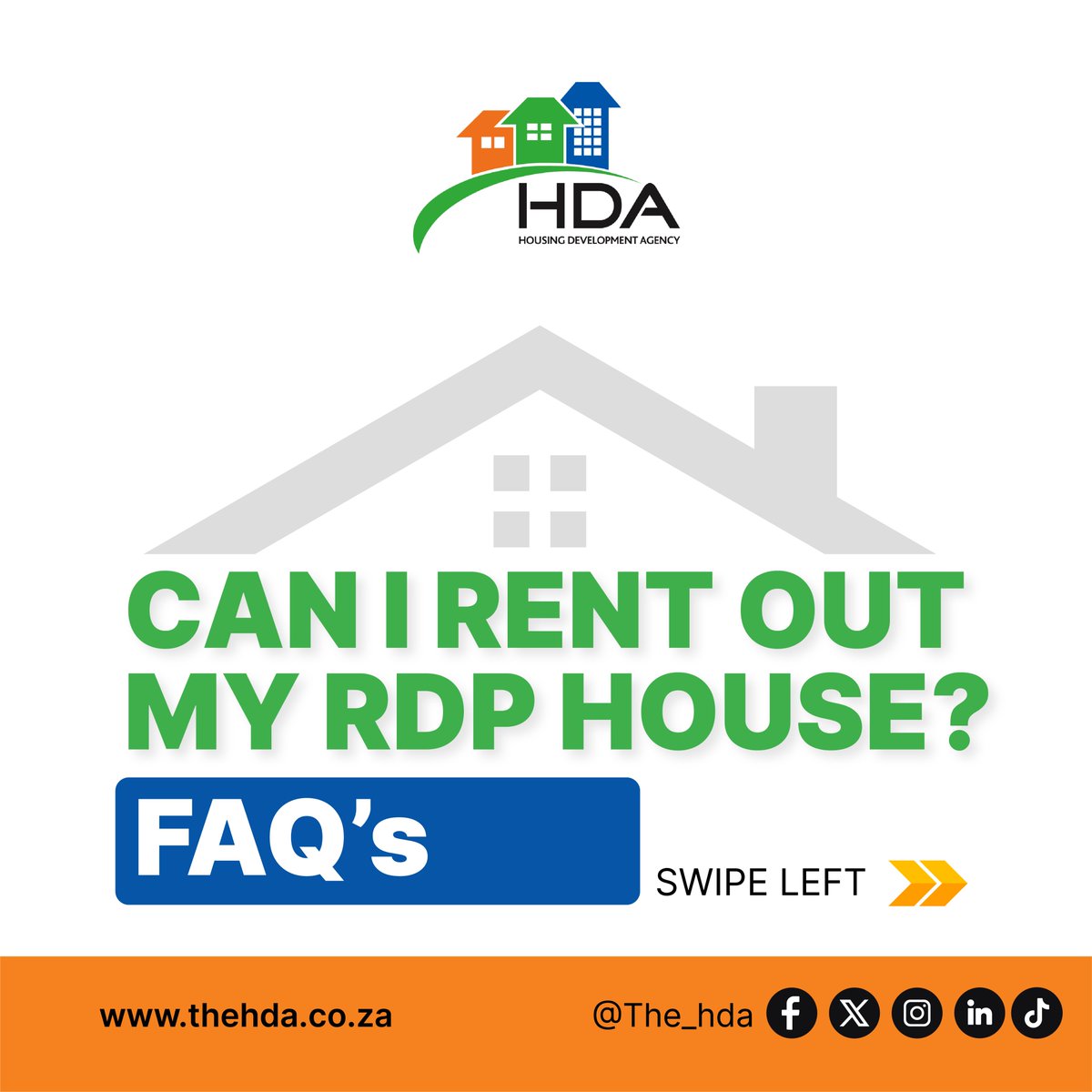 FREQUENTLY ASKED QUESTIONS?

Can I Rent Out My RDP House?
RDP (Reconstruction and Development Programme) houses are provided by the government to assist low-income individuals and families in gaining access to free, safe, and dignified housing.
These homes are not intended for