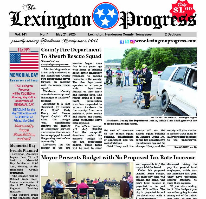 PAPER DAY is here! 📰 Grab your new edition today featuring Memorial Day salutes from local businesses, in newsstands or our office...don't miss it!
Subscribe today and $ave lexingtonprogress.com
#SubscribeToday #YourLocalNewsSource #stayinformed #SupportLocalSports