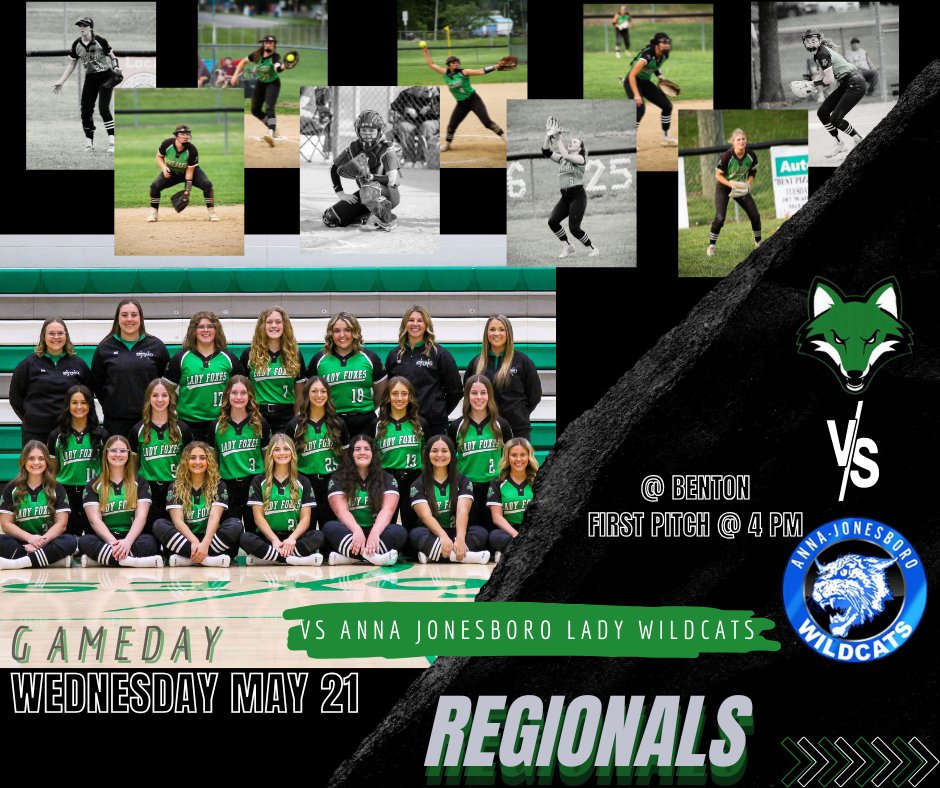 The Lady Foxes return to Regional play this afternoon as they take on AJ in the semi-finals. First pitch scheduled for 4:00 pm. 🥎