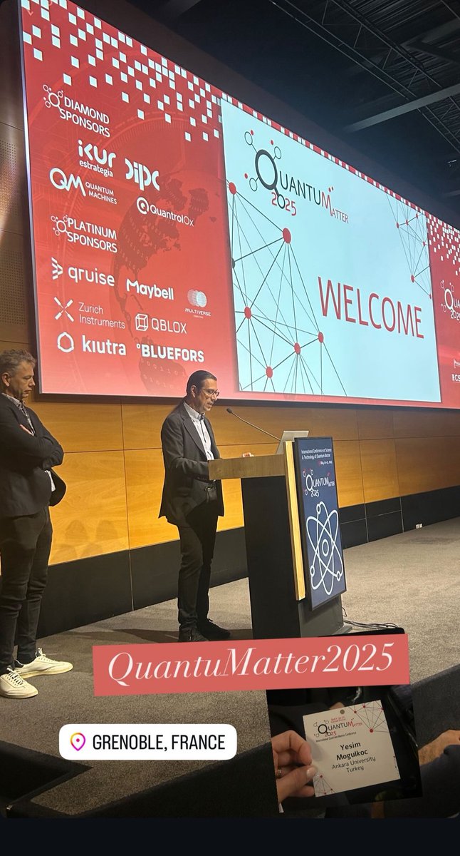 Yeşim Moğulkoç (@yesimmogulkoc) on Twitter photo I had the pleasure of presenting my work “Magnetic and Electronic Properties of Fe₃GeTeX (X = S, Se) Janus/Germanene Heterobilayers” at #QUANTUMatter2025 in Grenoble. <a href="/QuantumConf/">QUANTUM MATTER CONFERENCE</a> <a href="/StephanSroche/">Stephan Roche</a> Many thanks to the organizers for the excellent event 🙏🏻🇫🇷 I had the pleasure of presenting my work “Magnetic and Electronic Properties of Fe₃GeTeX (X = S, Se) Janus/Germanene Heterobilayers” at #QUANTUMatter2025 in Grenoble. <a href="/QuantumConf/">QUANTUM MATTER CONFERENCE</a> <a href="/StephanSroche/">Stephan Roche</a> Many thanks to the organizers for the excellent event 🙏🏻🇫🇷