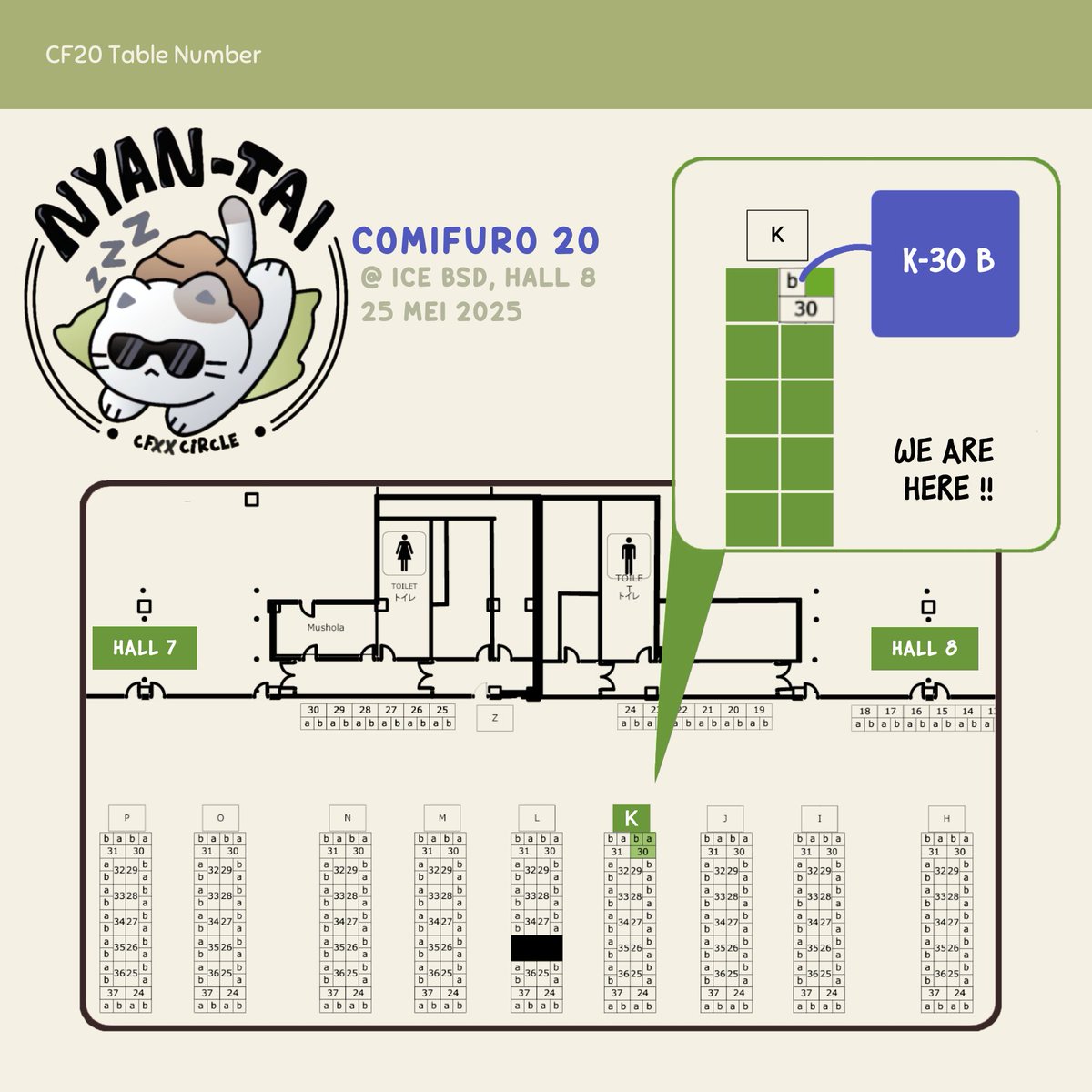 risekaiii's tweet photo. Ohh sama save the map!, booth kita ada di K-30B. See u on the spot ^^ CFXX ICE BSD this weekend! https://t.co/WFV0zGyjUE