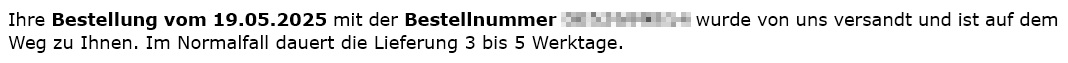 Wenn du bei <a href="/A1Telekom/">A1</a> eine eSIM (!) Karte bestellst. Postweg 3 bis 5 Tage! Zum Trost legen sie mir aber ein WLAN-Kabel dazu.