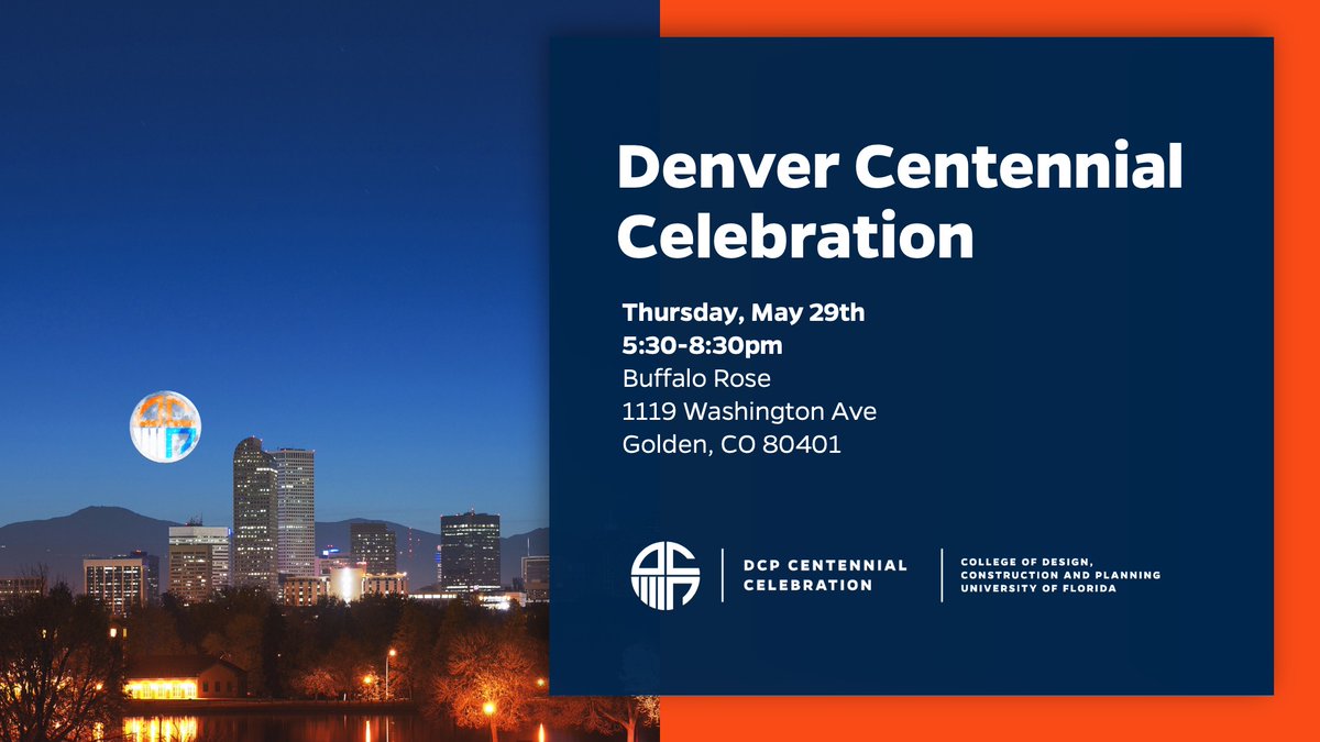 𝘼𝙏𝙏𝙉: Colorado Gators!

We're coming to the Denver area next week to celebrate 100 years of our college with you!    

𝙍𝙎𝙑𝙋⤵️
ufl.qualtrics.com/jfe/form/SV_8G…

Thanks Wonderstruct and Holder for sponsoring!