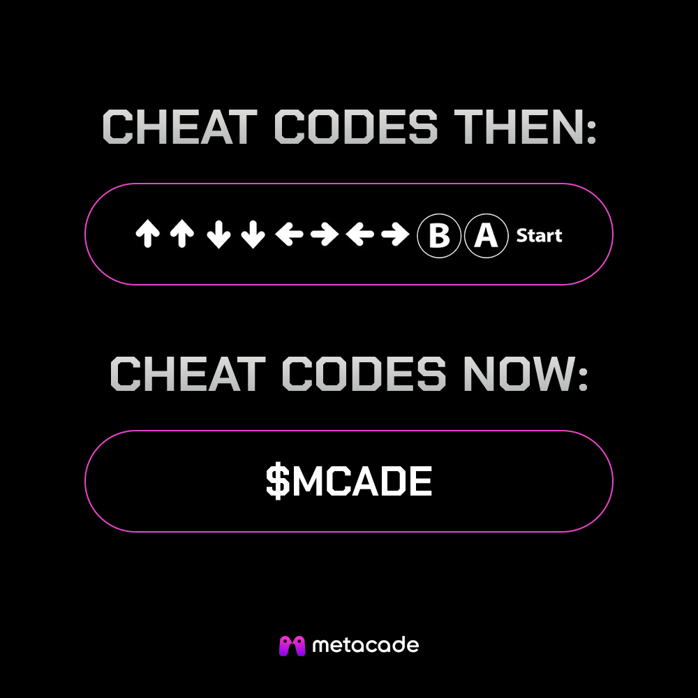 $MCADE: The only cheat code you’ll ever need.