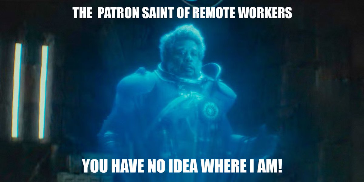 cogwurx's tweet image. Saw Gerrera, The Patron Saint of Remote Workers; "You have no idea where I am!" #Andor #RemoteWorker #WFH