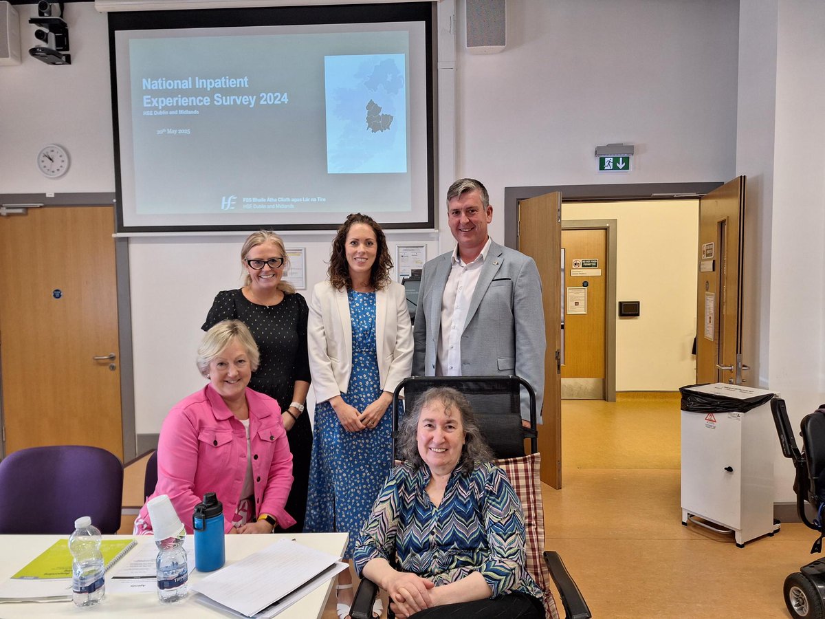 National Care Experience Programme (@careexperience) on Twitter photo This week we met with representatives from HSE Dublin and Midlands at Midland Regional Hospital Tullamore, to share findings of the 2024 #NationalInpatientExperienceSurvey from
<a href="/HIQA/">HIQA</a> <a href="/HSELive/">HSE Ireland</a> and <a href="/roinnslainte/">Department of Health</a> . Follow <a href="/careexperience/">National Care Experience Programme</a> or learn more yourexperience.ie/inpatient/nati… This week we met with representatives from HSE Dublin and Midlands at Midland Regional Hospital Tullamore, to share findings of the 2024 #NationalInpatientExperienceSurvey from
<a href="/HIQA/">HIQA</a> <a href="/HSELive/">HSE Ireland</a> and <a href="/roinnslainte/">Department of Health</a> . Follow <a href="/careexperience/">National Care Experience Programme</a> or learn more yourexperience.ie/inpatient/nati…