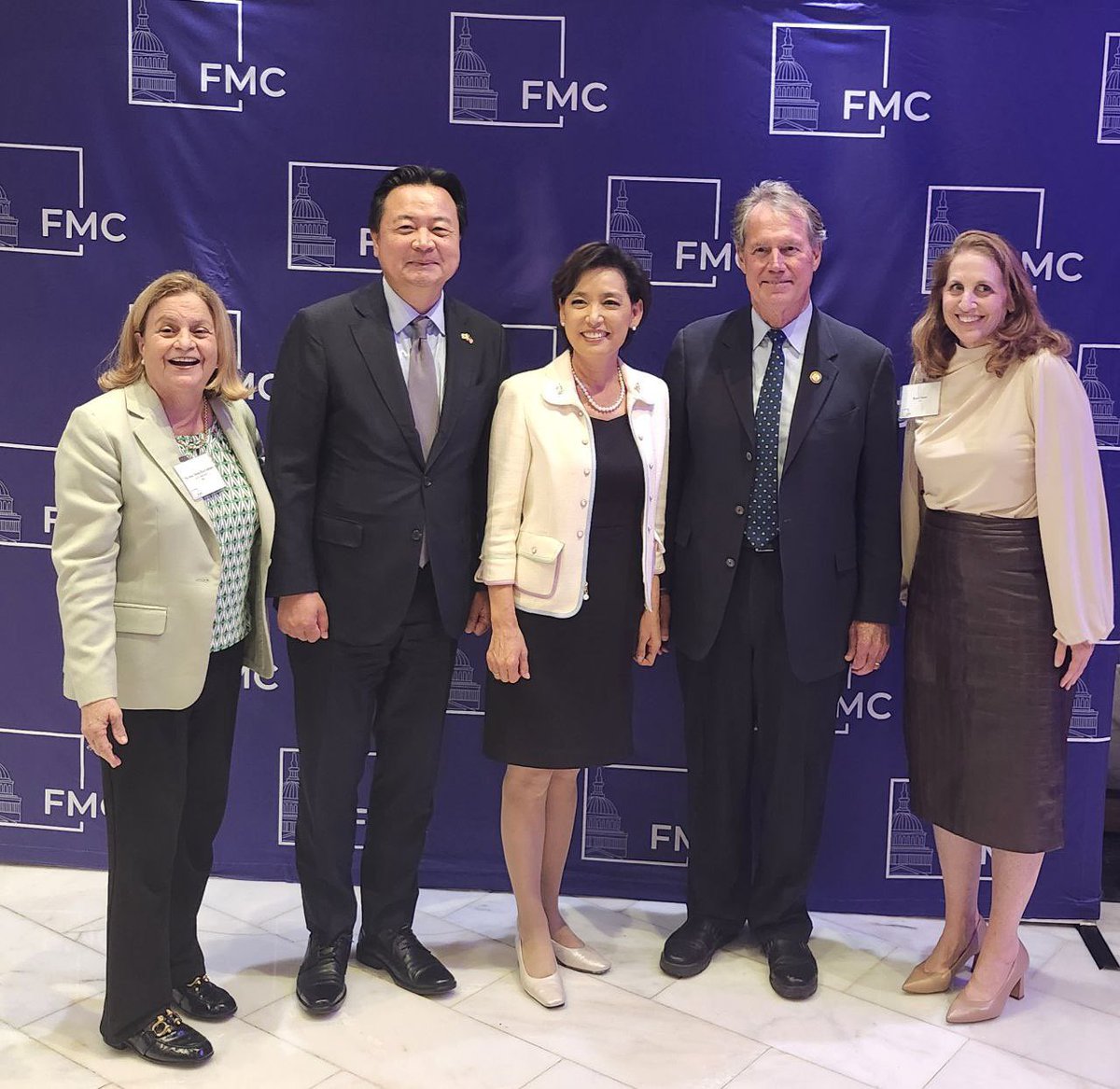 An inspiring evening at the FMC Statesmanship Awards Celebration—congrats to honorees Sens. <a href="/CoryBooker/">Cory Booker</a>, <a href="/SenToddYoung/">Senator Todd Young</a> &amp; Reps. <a href="/YoungKimCA/">Young Kim</a> <a href="/RepEdCase/">Rep. Ed Case</a>!
