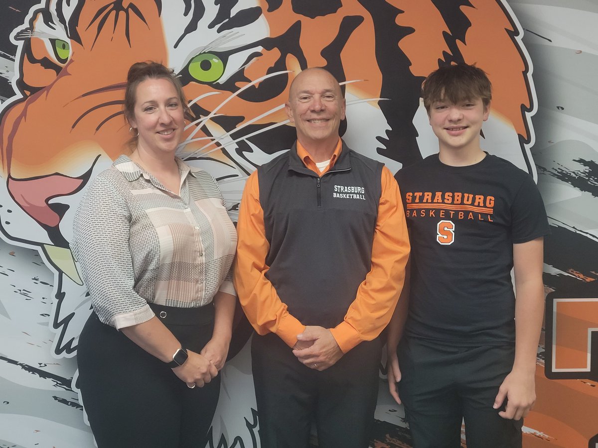 WeAreStrasburg's tweet photo. It is official!!!! Coach Neidenthal was approved to lead our Boys Basketball program at our Board of Education meeting on Tuesday. Coach Neidenthal bleeds orange and black and we are excited for program, players and community. GO TIGERS! https://t.co/CZGcXDR8ak