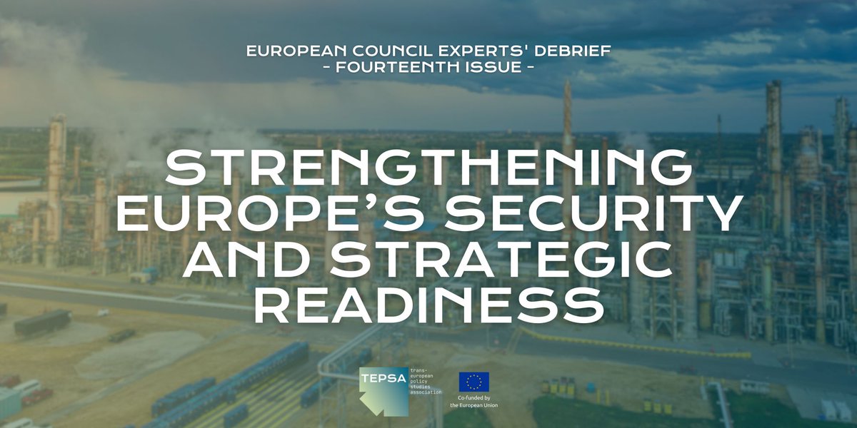 College of Europe (@collegeofeurope) on Twitter photo 🎉Congratulations to our own Luis Matos & <a href="/MarcoNicolich/">Marco Nicolich</a> for contributing to the latest edition of the European Council Experts’ Debrief by TEPSA!
They examine what the EU must prioritise to strengthen its security & strategic readiness.
📖👉shorturl.at/7z5gY 🎉Congratulations to our own Luis Matos & <a href="/MarcoNicolich/">Marco Nicolich</a> for contributing to the latest edition of the European Council Experts’ Debrief by TEPSA!
They examine what the EU must prioritise to strengthen its security & strategic readiness.
📖👉shorturl.at/7z5gY