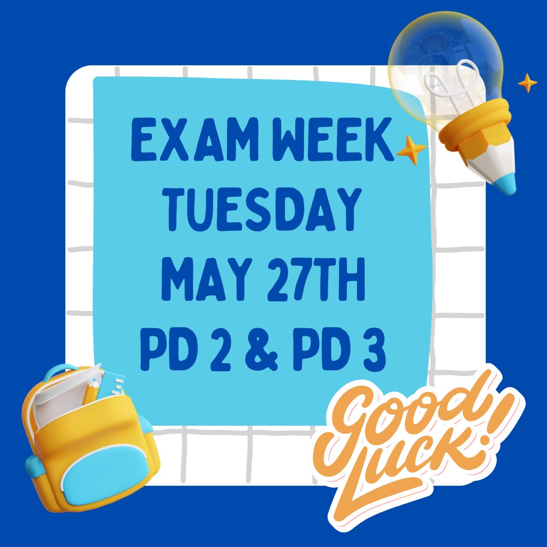 <a href="/HCPS_SumnerHS/">Sumner High School</a> Exam Week - Day 2, grab and go lunches served daily just before EARLY dismissal at 12:50 pm.