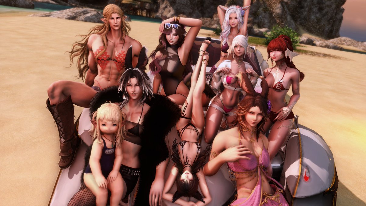 NocturnusXIV's tweet image. It&apos;s too damn hot out here.

#gposers #ffxivsnaps #eorzeaphotos
