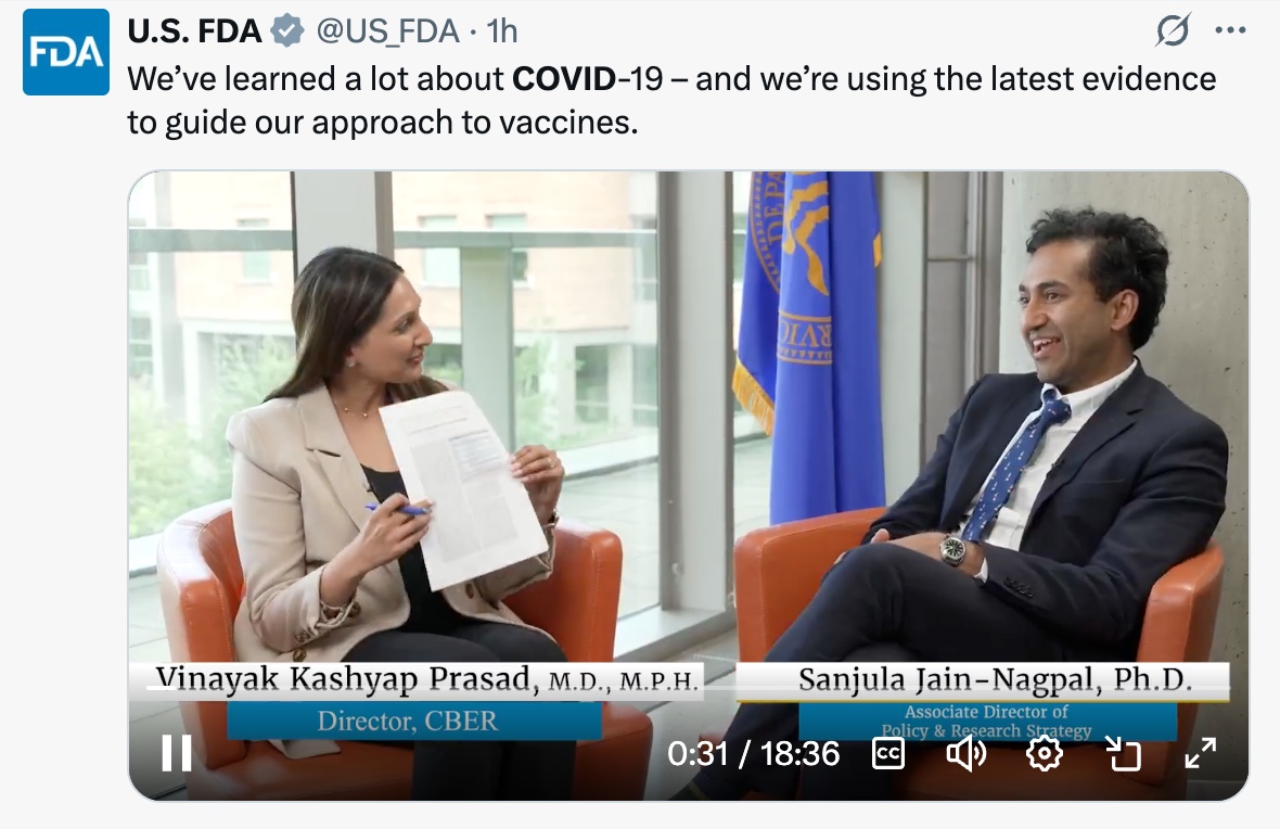 Christina Jewett (@by_cjewett) on Twitter photo Not to troll FDA, but they fired so many people ... Apparently including the people who know who is who:
Hint: <a href="/VPrasadMDMPH/">Vinay Prasad MD MPH</a> is on the right: Not to troll FDA, but they fired so many people ... Apparently including the people who know who is who:
Hint: <a href="/VPrasadMDMPH/">Vinay Prasad MD MPH</a> is on the right: