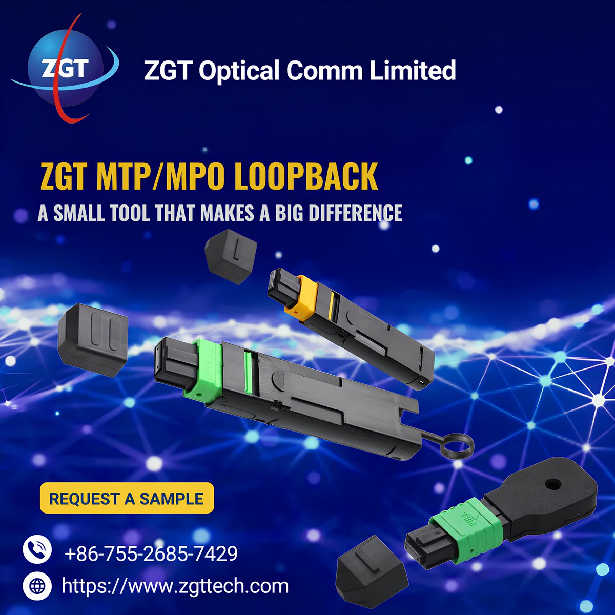 ZGTTECH's tweet photo. 🧰ZGT MTP/MPO Loopback: A Small Tool That Makes a Big Difference
https://t.co/j0cd7y2oNK
#ZGT #MPO #MTP #Loopback #FiberTesting #DatacenterTools #OpticalNetworks https://t.co/vf67mWFkxj