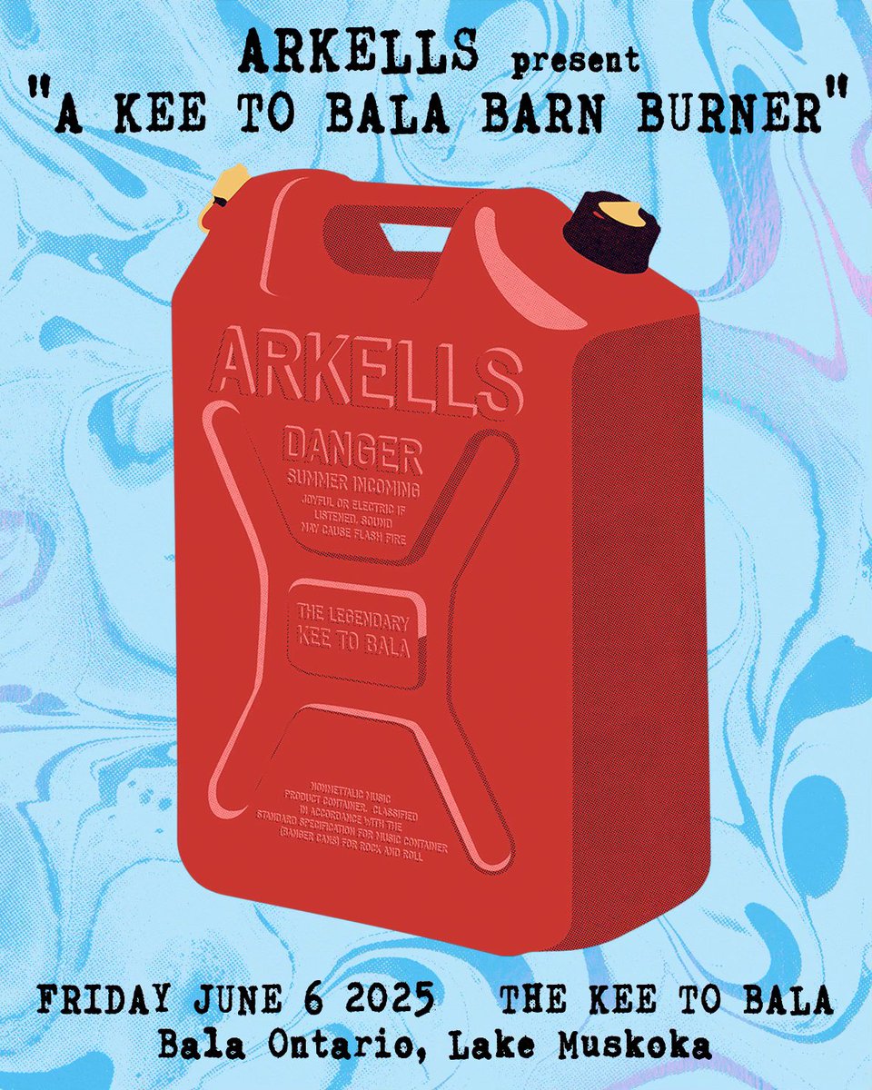 First the first time in a long time, we’re surprising Arkellians with a trip to the cottage:
ARKELLS back at the famous KEE TO BALA.
Friday June 6th.
Pre-Sale: Thurs May 22, 10 AM
On-Sale: Friday May 23, 10 AM
Tix info, &amp; to sign up for pre-sale: arkellsmusic.com/live